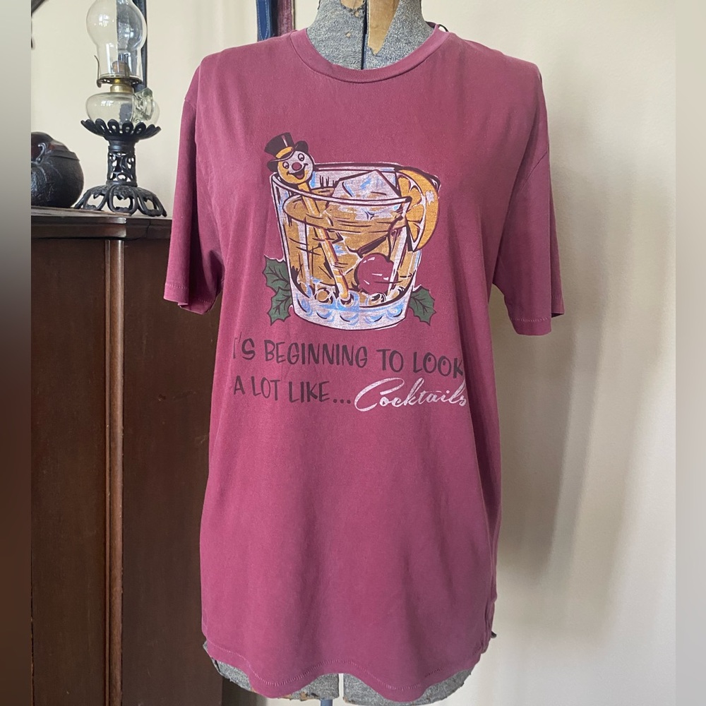 Lucky Brand "A lot Like ....Cocktails" Soft Tee T-shirt NWT Unisex